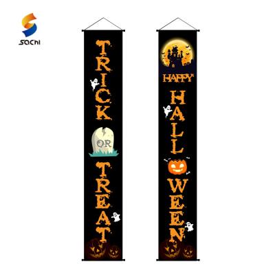 China Happy Halloween Institutes of Health Care 2021 Decorations Party Door Cloth Indoor Outdoor Porch Banners for sale