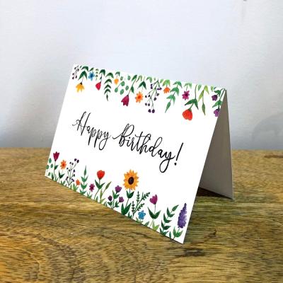 China All National Styles Are Birthday Seasons Customizable High Quality Greeting Card With Envelope Bluk for sale