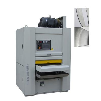 China Shops Automatic Metal Flat Plate Printing Descaling And Surface Rust Removal Polishing Machine With Two Abrasive Belts for sale