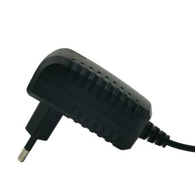 China ABS+PC EU Plug 5V 1.2A Adapter 1200mA Power Supply Adapter With 5.5*2.1mm DC Wire for sale