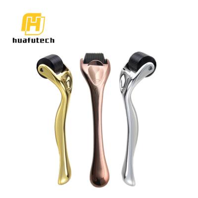 China Anti-puffiness Huafu metallic finish 540 micro needle derma roller dermaroller for sale