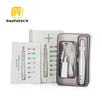 China Anti-hair removal Huafu led electric photon dermapen light microneedle derma pen for sale