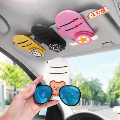 China Lrather 1Anime Modeling Decoration Clip Sun Visor Glasses Frame Bill Clip Car Interior Supplies Gift Portable Sunglasses Eyeglasses for sale