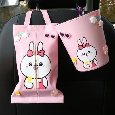 China Cute Car Cute Trash Can Car Tissue Box Car Tissue Box Box Paper Towel Hanging Pumping Interior for sale