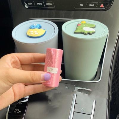 China Small Car Cartoon Trash Can Car Decoration Products Office Christmas Birthday Gifts Cute Trash Can Storage Box Storage Bin for sale