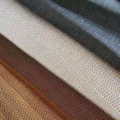 China Jacquard Herringbone Suiting Fabric for sale