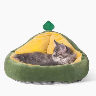 China Calming Pet Nest Pet Felt Fabric Avocado Shape 1000x500x8mm to Keep Warm for sale