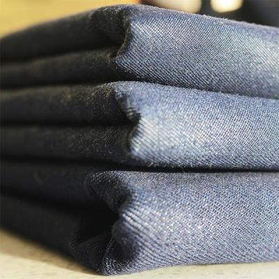 China 40D 80*52 AW10OZ Functional Fabrics Organic Cotton Hemp Stretch Denim Fabric for sale