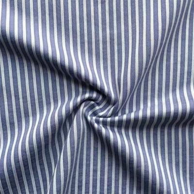 China Elastic 80s 65 Cotton 35 Polyester Fabric , 100gsm Striped Jersey Knit Fabric for sale