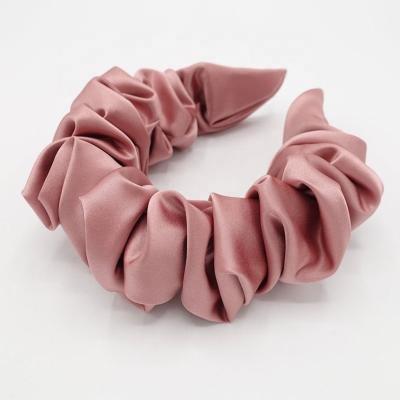 China Sexy Korean Style Wide Crossed Designer Luxury Silk Headbands For Women for sale