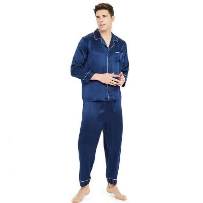 China QUICK DRY pajamas for men 2 pieces set real 100 22 mm soft lightweight male pajamas for sale