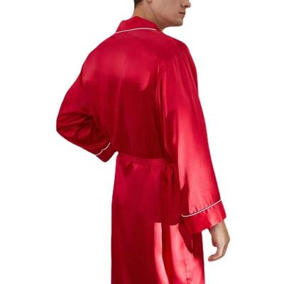 China QUICK DRY custom made silk men's sleep robes satin night robes robe kimono wear for sale