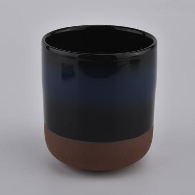 China Home Decoration Matte Ceramic Candle Jar Custom Made For Candle Making Wholesale for sale