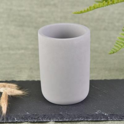 China Home Decoration Wholesale Cylinders Cement Candle Holder 6 Ounces 7 Ounces 8 Ounces for sale