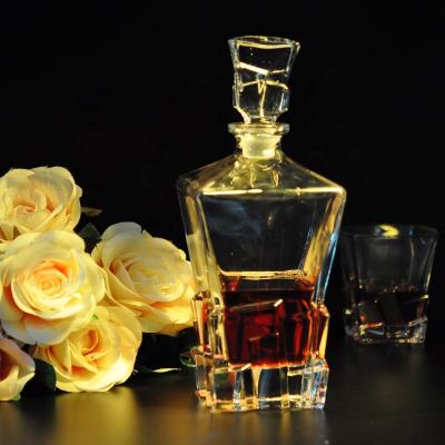 China Amazon Best Seller Modern Iceberg Whiskey Decanter Set and Bar Glasses Wholesale for sale