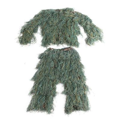 China Outdoor Game PUBG Geely CS Camouflage Survival Camouflage Tactical Jungle Ghillie Suit Silk Wholesale Te koop