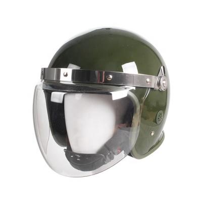 中国 Army Green Anti Riot Military Helmet ABS Safety Guard Duty Protection Patrol European Tactical Riding Helmet With Sun Visor 販売のため