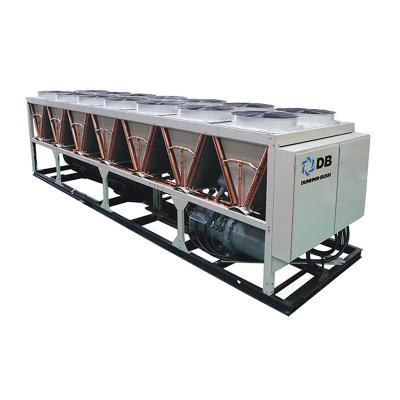 China Dual Evaporator And Condenser Compressors 300 Ton Screw Air Cooled Chiller System Top Plant Cooling Heat Only 180 350 Kw Modular Air Conditioner Pump for sale