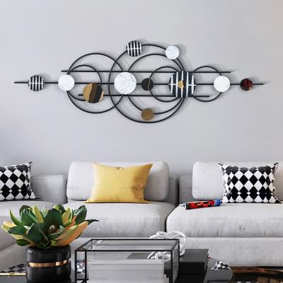 China Minimalist YunChuang simple and modern geometric pattern three-dimensional wall hanging metal wall decorations for home for sale