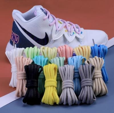 China Men And Women Oval Laces Sneakers Half Circle Casual Basketball Laces Color Tie for sale