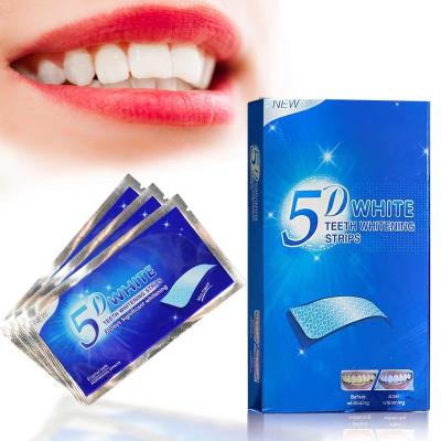 China For Home Use 14pcs &28pcs Non Peroxide Activated 5D Teeth Whitening Strips With Custom Logo for sale