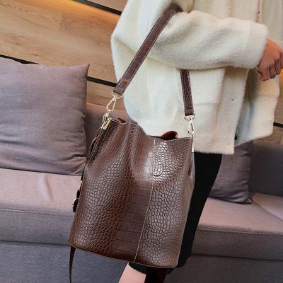 China FS9015 new fashion design bolsas women fashion handbags Crocoodle handbag pu leather handbag for ladies for sale