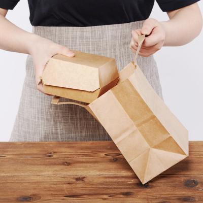 China Eco-Friendly Customize OEM China Manufacturer Wholesale Shopping Handle Kraft Square Wine Paper Bags With Handle for sale