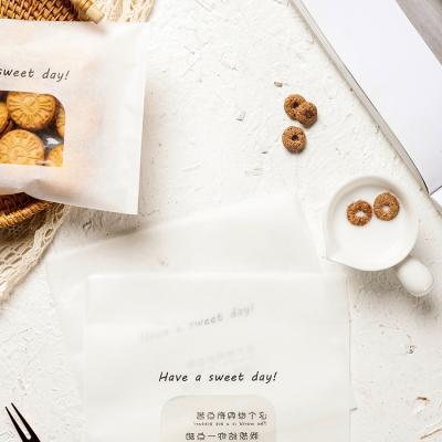 China WUJIANG self-adhesive envelope bags cotton biodegradable paper dessert packaging bags with windows for sale