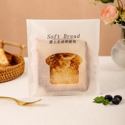 China WUJIANG Biodegradable Self Adhesive Envelope Bags Cotton Paper Toast Packaging Pouches With Windows for sale