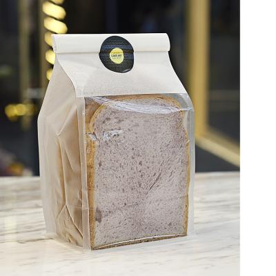 China White Paper Food Packaging Bag Different Sizes Food Grade Stand Up Pouch Bread Bag Plastic for sale