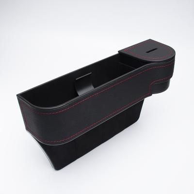 China Durable Auto Vehicle Seat Gap Organizer Car Seat Gap Filler Pocket Wedge Storage Console Cup Holder Phone Holder for sale