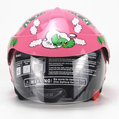 China Road Motocycle Helmet Seasons All Perimeter Safety Half Face Helmet Electric Car ABS Cartoon Children 2-7 Years Old Individuality Head for sale