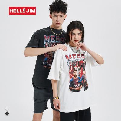 China wholesale Custom Anti-Wrinkle 250 Grams Cotton T-Shirt With Logo Customize High Quality Vintage Tees Streetwear Vintage T-shirt for sale