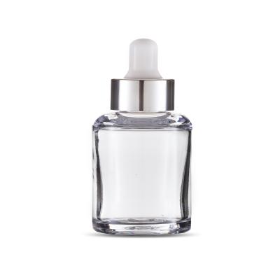 China Custom 30ml PET Personal Care Resin Dropper Bottle Flat Eye Drop Bottle for sale