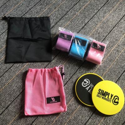 China Portable 3 Circle Booty Band Hip Resistance Band Fitness Hip Bands Set for sale