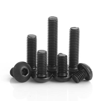 China Black Oxide M2.5 M3 M4 M5 M6 Allen Key Mushroom Head Bolt Stainless Steel Hex Socket Button Head Cap Screws for sale