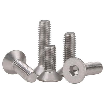 China Stainless Steel DIN 7991 M2 M2.5 M3 M4 M5 M6 M8 M10 Socket Countersunk Flat Head Screw Allen Head Cap Bolt Hex for sale