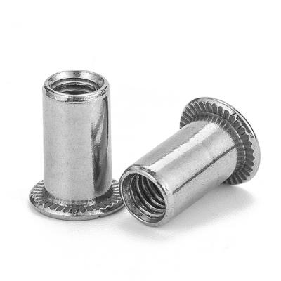 China Heavy Industry Stainless Steel Orb Threaded Insert Nuts Countersunk Flat Head Rivet Nuts for sale