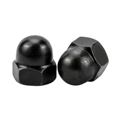 China Heavy Industry Carbon Steel M3 M4 M5 M6 M8 M10 M12 Black Hex Hex Dome Dome Cap Nuts for sale