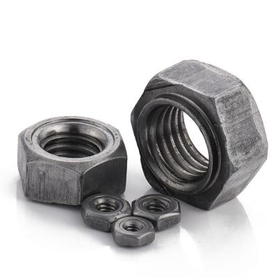 China Heavy Industry Carbon Steel M4 M5 M6 M8 M10 M12 M14 M16 Hexagon Weld Nut DIN929 for sale