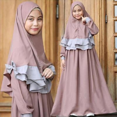 China Polyester India And Pakistan Clothing Beautiful Muslim Clothing For Girls Pray Abaya For Muslim Children for sale