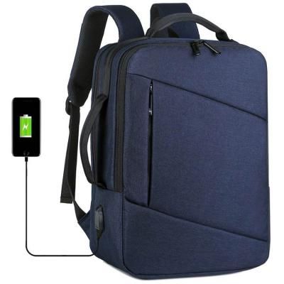 China With USB Charging Bag Men's Custom Large Capacity USB Laptop Business Travel Waterproof And Wearproof Backpack for sale