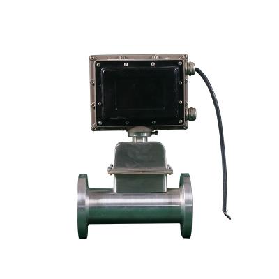 China SS304 Stainless Steel Cheap 4-20ma Output Digital Display Gas Turbine Flow Meters Flow Meter With Rs485 for sale