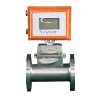 China SS304 Simple and Easy to Operate High Accuracy Digital Gas Turbine Flow Meter Flow Meter with Pulses for sale