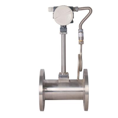 China SS304 LCD display high precision pulse output steam vortex flowmeter with ex-proof housing for sale