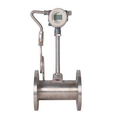 China SS304 High Accuracy Vapor Gas Digital Vortex Flow Meter Liquid Flowmeter with Transmitter for sale