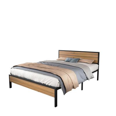 China Easy Assemble 2020 New Arrival Quality Bedding Home Furniture Super Clean Easy Bedding Solid Wood Headboard Metal Bed Frames for sale