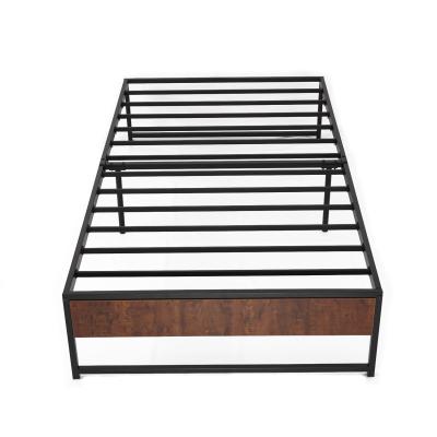 China Easy Assemble Hot Sale Bedroom Furniture Wood Metal Bed Frame Twin Single Student Kid's Platform Bed for sale