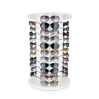 China Wooden Shop Swivel Eyewear Shop Display For 33 Glasses for sale