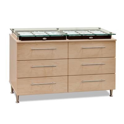 China Basic Store 6 Drawer Eyewear Cabinet With Frame Trays 30 Frames for sale